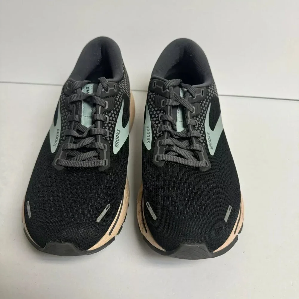 Brooks Womens Ghost 14 Running Shoe Black Size 8.5 M